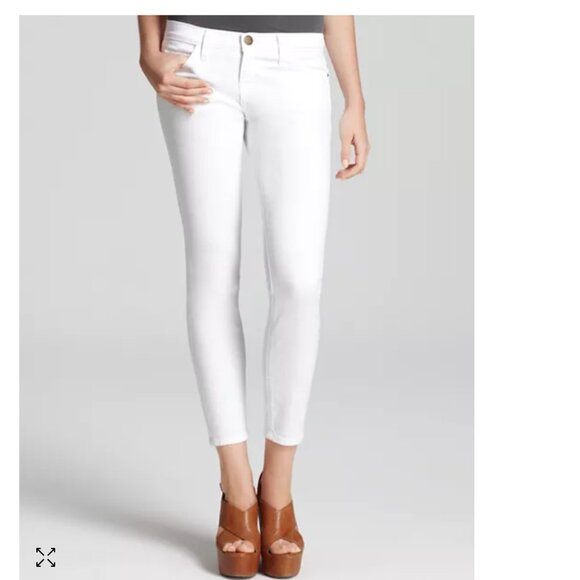 CURRENT ELLIOT - Ankle Stiletto Jean - White - Sz 29 - Picture 1 of 6
